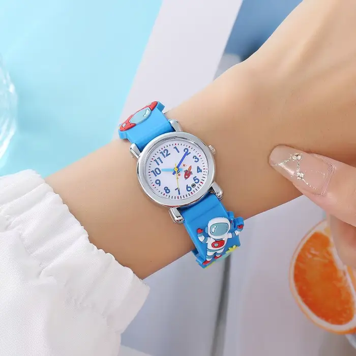 Nouvelle montre à Quartz d'astronaute ovni de dessin animé pour enfants étudiants