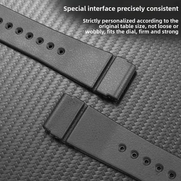 Bracelet de montre en caoutchouc pour montre traditionnelle, élégant et résistant à l'eau, pour homme, occasions spéciales et tous les jours