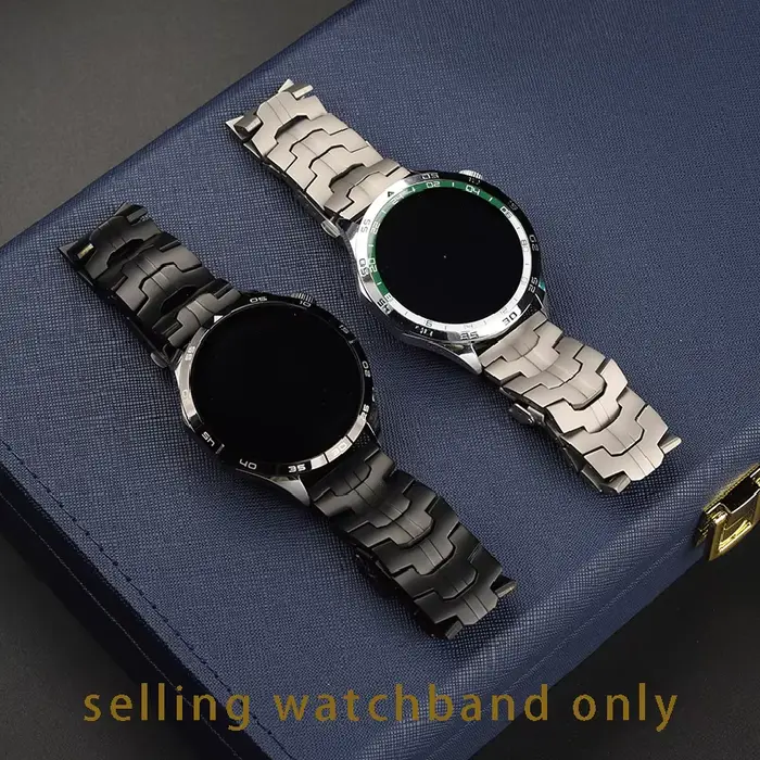 Bracelet en alliage de titane pour homme élégant et robuste couleur beige sportif décontracté pour montres grandes occasions