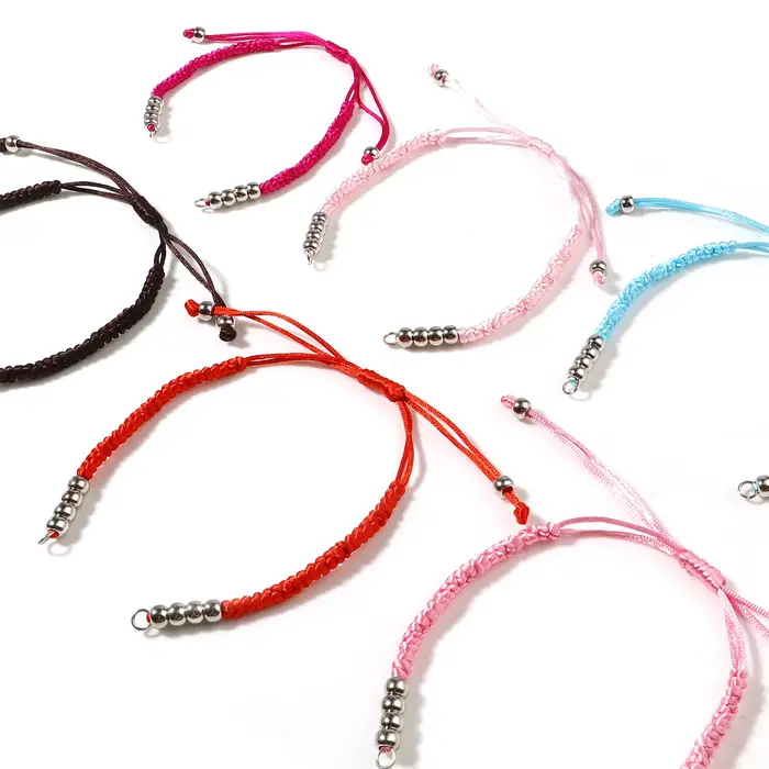 Bracelets tressés en polyester