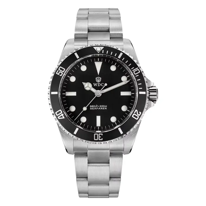 Montre Watchdives WD5513Q VH31 avec mouvement à secondes fluotantes, en acier inoxydable, verre saph