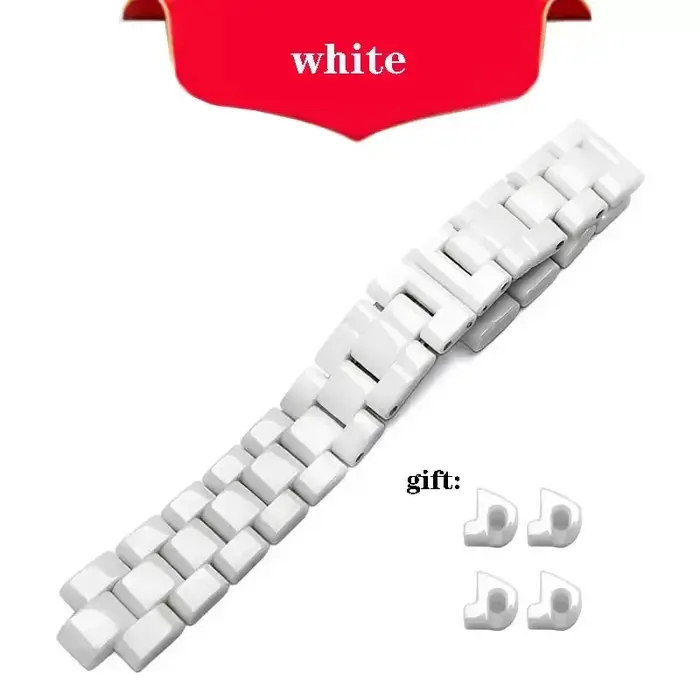 Bracelet de montre en céramique de qualité supérieure pour hommes et femmes