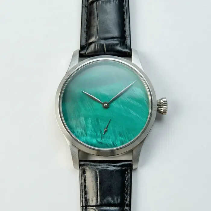 Montre CORGEUT 42 mm avec logo personnalisé, mouvement mécanique à remontage manuel ST3621, cadran v