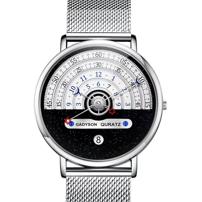 Hommes ciel étoilé créativité calendrier montres montre de Sport décontractée