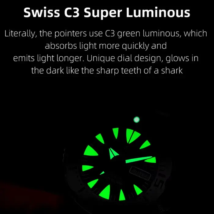 Montre Heimdallr V2 Monster Frost pour Hommes, Plongée, Automatique, Résistante à l'Eau, Sport, Lumineuse, Calendrier Complet, Bracelet Acier Inoxydable