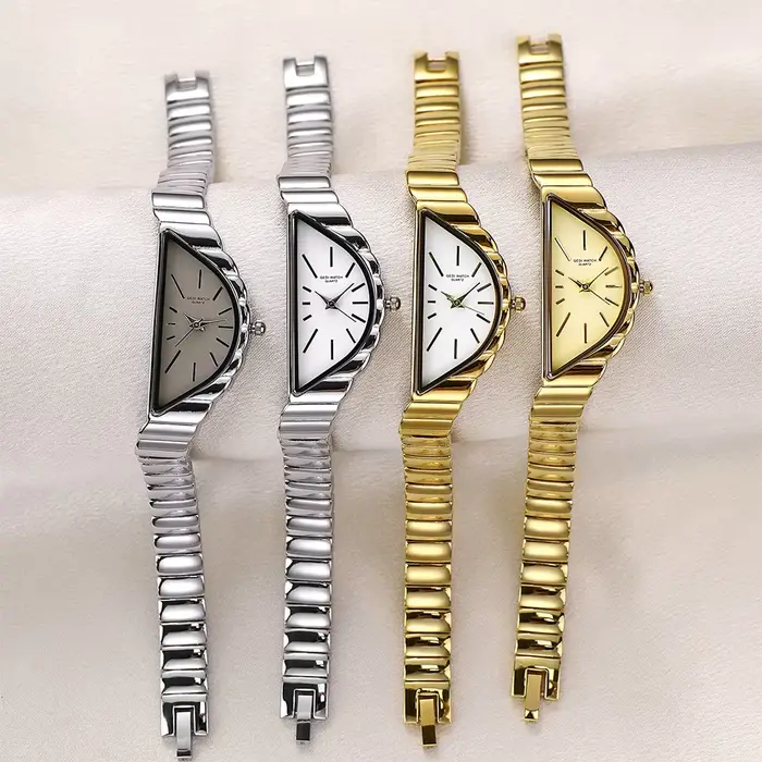 GEDI exquise minimaliste lumière luxe montres en or pour les femmes Niche conception irrégulière artistique Quartz femme montre cadeaux