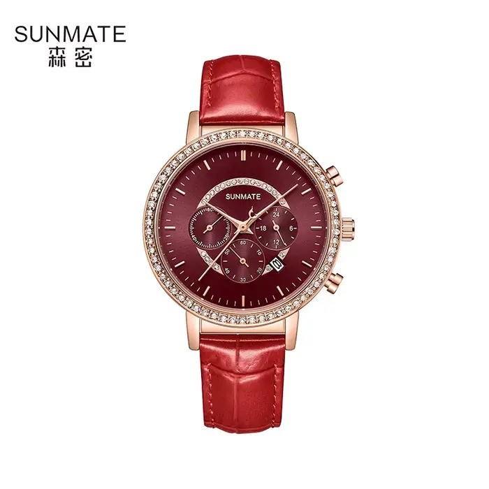 SUNMATE montre pour femme de luxe et élégante de haut niveau