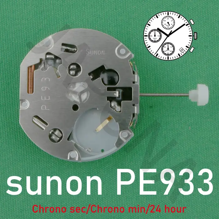 Sunon-Montre chronographe série PE933 Pe93