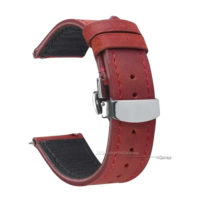 Bracelet de montre en cuir Vintage 18 19 20 21 22mm pour Omega hommes femmes bracelet de montre en c