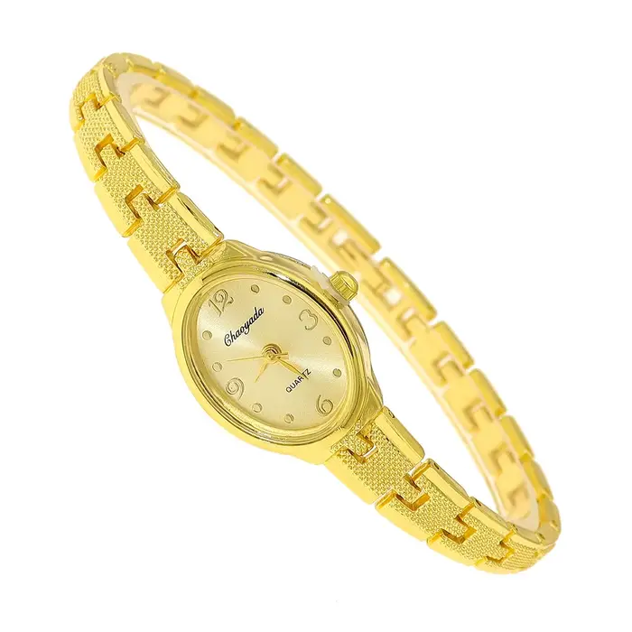 Montre CYD CHAOYADA Luxe Vintage Quartz Femme Occasions Spéciales Elégante Polyvalente Bracelet Doré