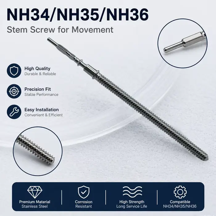 Kit de tiges de mouvement de montre NH35