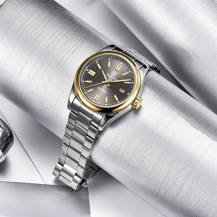 Nouvelles Montres BENYAR pour Hommes 2026 – Montre Automatique de Luxe Dorée
