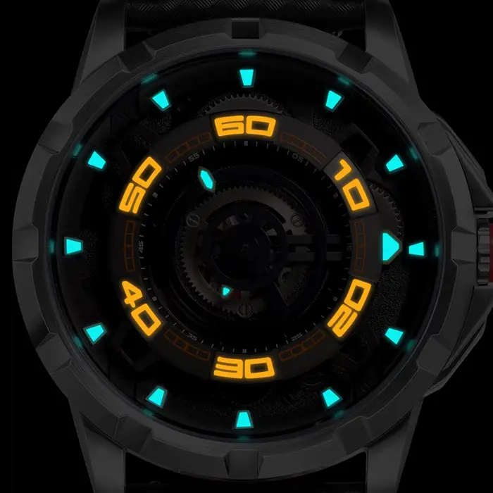 BERNY – montre squelette automatique pour hommes