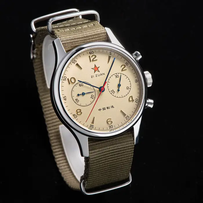1963 Polit chronographe montre pour hommes avec mouette ST1901 mouvement Original Air Force 38mm montres mécaniques Reloj Homber