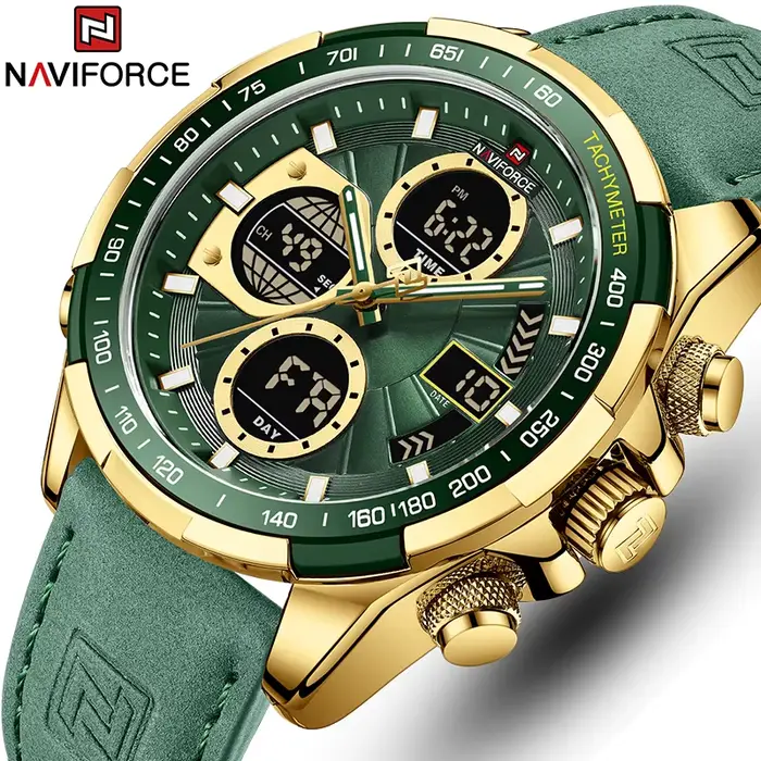 Nouveau NAVIFORCE montres pour hommes en cuir