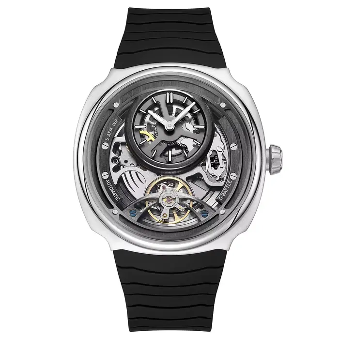 Montre mécanique automatique squelette tendance pour homme