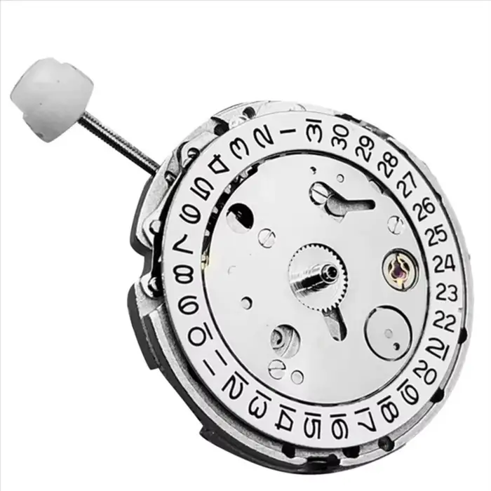 Mouvement de montre automatique blanc 2813 avec calendrier simple et 3 broches pour montres homme et femmes occasions formelles et sportives