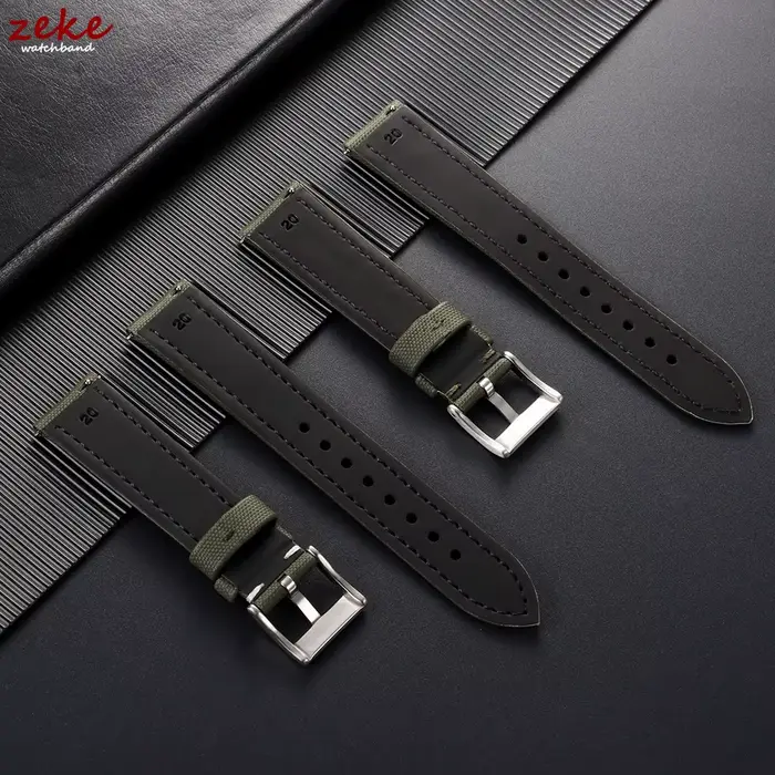 Bracelet de montre en tissu voile pour toile de Nylon Blancpain 18mm 19mm 20mm 21mm 22mm