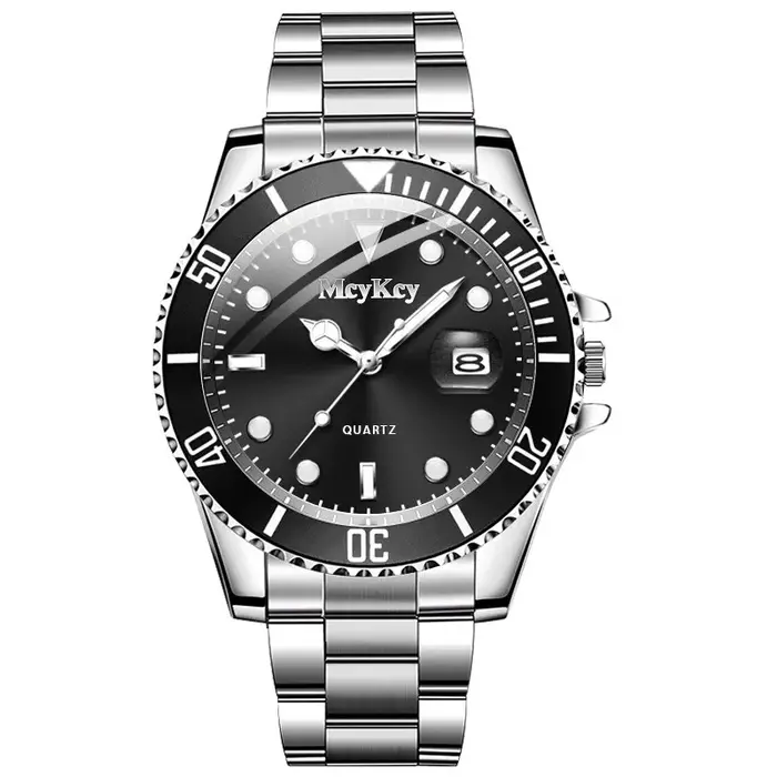 Calendrier de mode hommes montre à Quartz de luxe grand cadran homme montres d'affaires Reloj Hombre