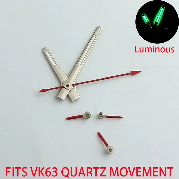 Aiguilles de montre compatibles avec le mouvement à quartz VK63 VK63A
