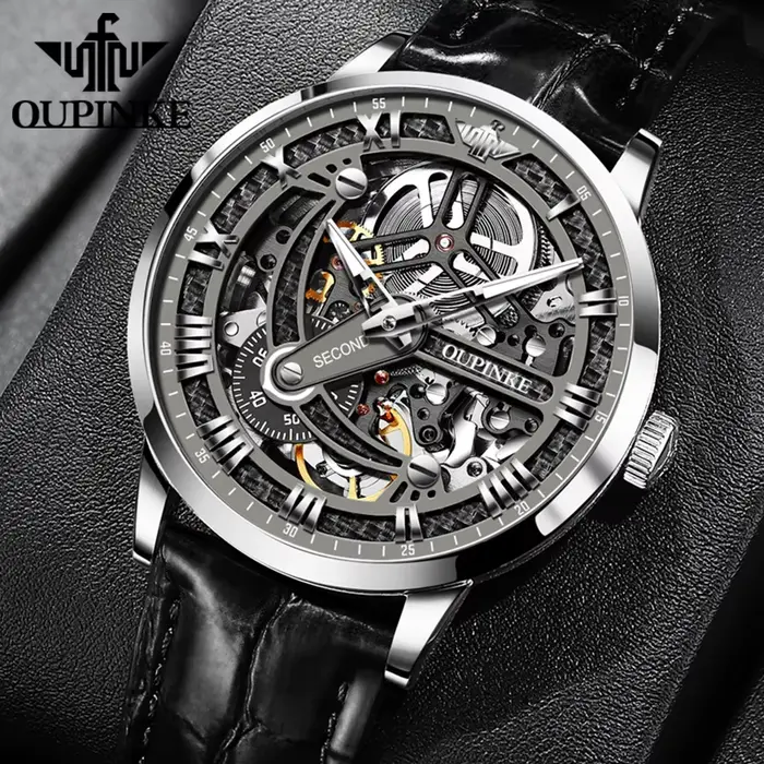 OUPINKE 3173 squelette automatique montre mécanique marque de luxe 50M