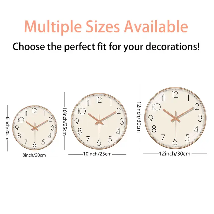 Horloge murale à Quartz pour salon