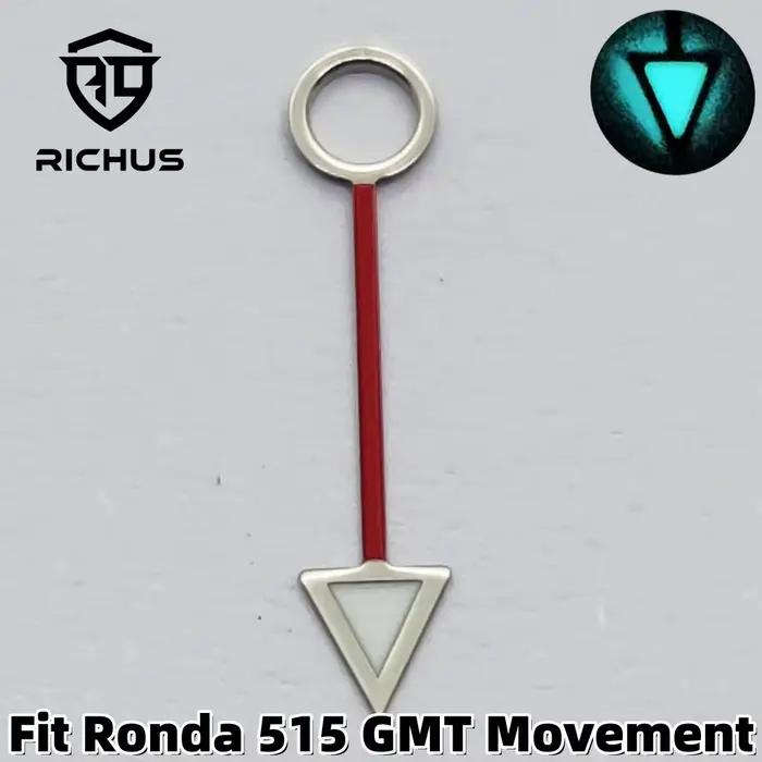 RICHUS Ronda 515 GMT aiguilles de montre argent aiguilles de montre ajustement Ronda 515 GMT mouveme