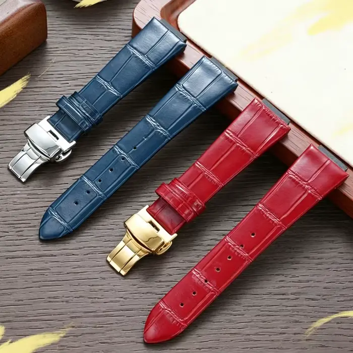Bracelet de montre en cuir pour hommes et femmes
