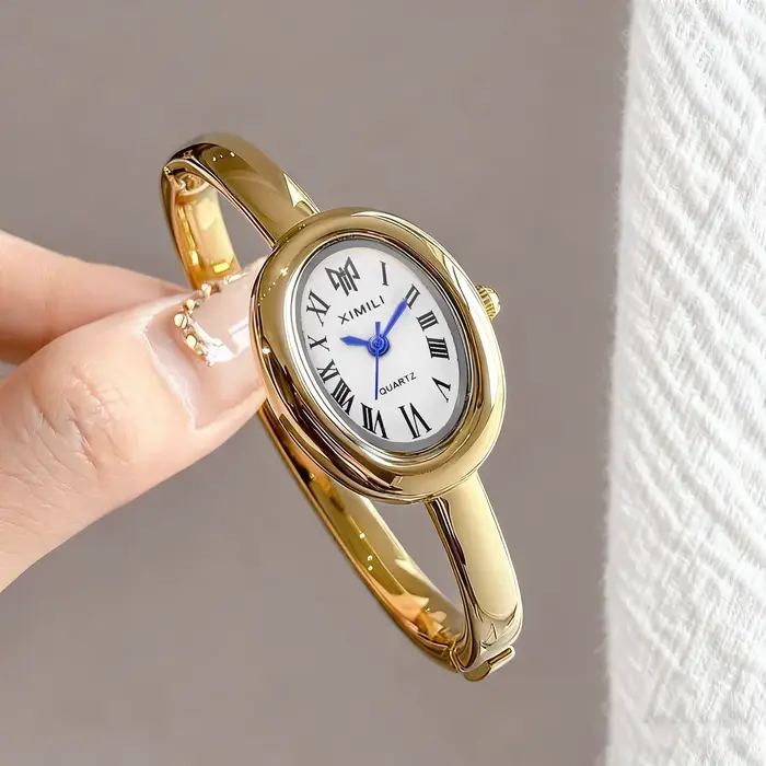 Élégant ovale Roma cadran femmes montre à Quartz mode Bracelet