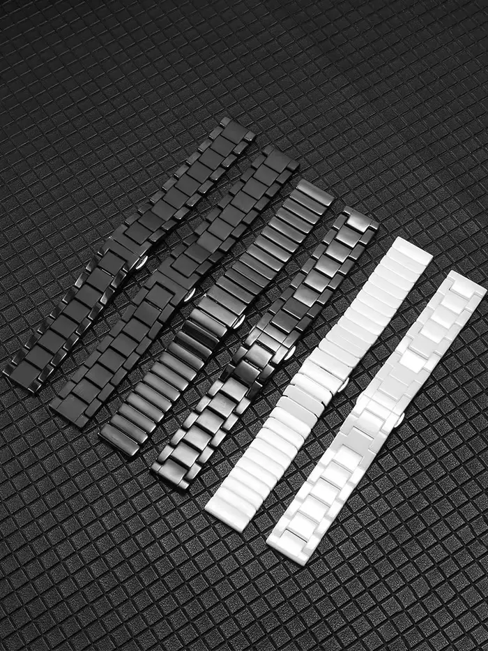 Bracelet de montre en céramique pour hommes et femmes