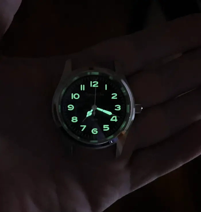 【Tempo d'escapement】 Montre à mouvement à quartz VH31 38 mm Saphir étanche 100 M Super lumineux