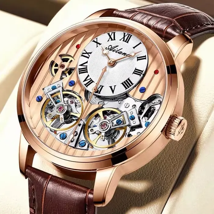 Montres à double volant pour hommes