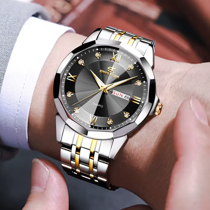 ERNIE KLEIN luxe hommes montres affaires haut marque homme montre-bracelet étanche lumineux Date semaine Quartz montre