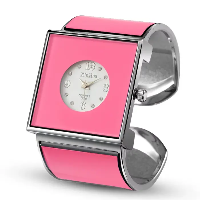 Grand Bracelet en acier inoxydable pour femmes montres femmes montres de luxe en cristal dames montr