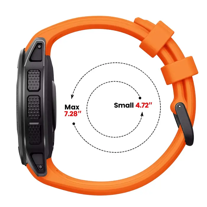 Bracelet de montre en Silicone de 22mm