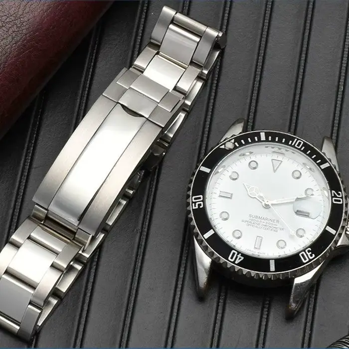 Bracelet de montre en acier inoxydable massif 904L