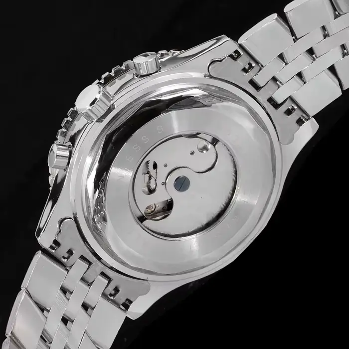JARAGAR Original grand cadran Tourbillon chronographe automatique homme montres en acier inoxydable Vintage mécanique étanche mâle poignet
