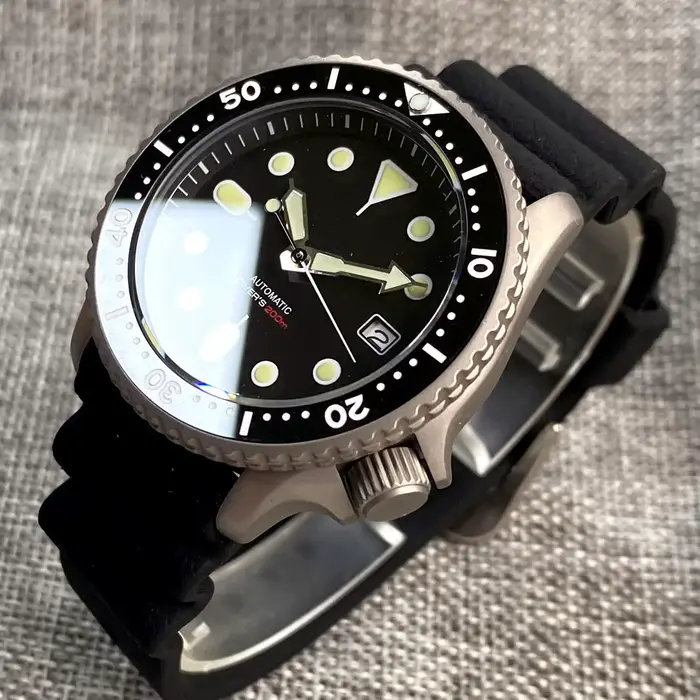 Montre mécanique automatique pour homme Tandorio 41 mm 20 ATM en titane avec mouvement japonais NH35A