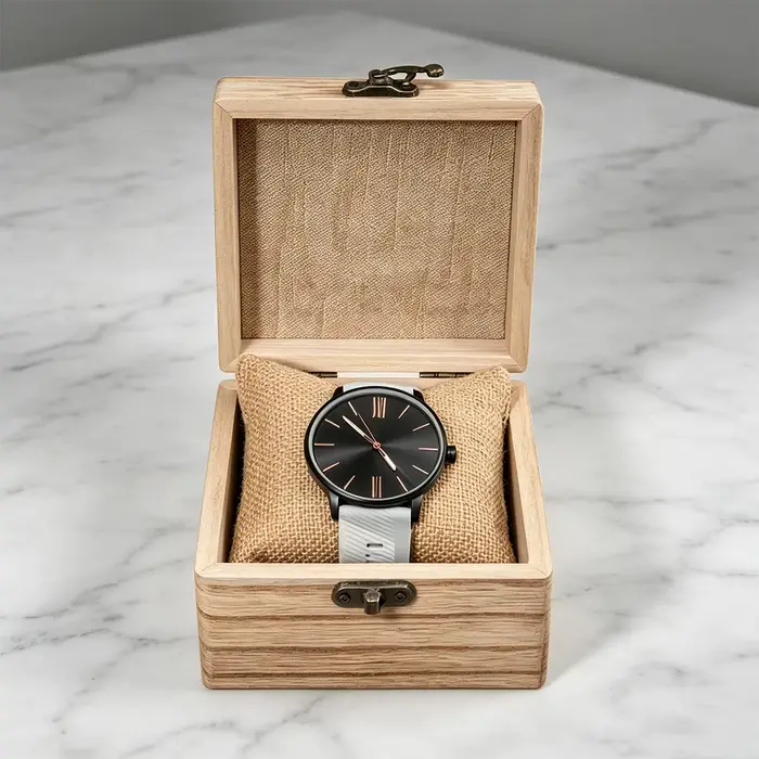 Étui à montre en bois pour homme et femme