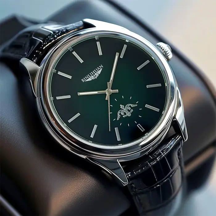 Montre homme quartz décontractée et élégante pour hommes avec bracelet en cuir pour occasions spéciales et mode