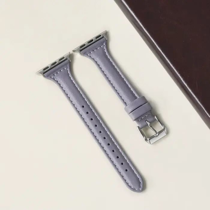 Bracelet en cuir mince pour Bracelet de montre Apple 44mm 40mm 41mm 49mm 42 45 Mm Bracelet pour femm