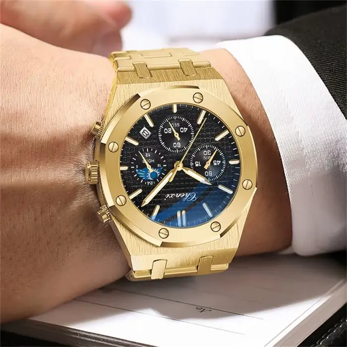 CHENghts-Montre de sport à quartz de luxe pour homme