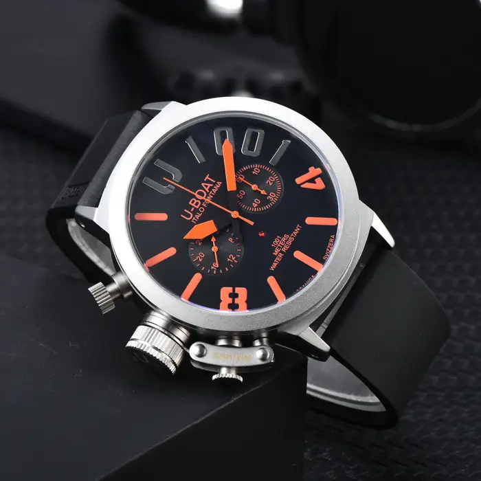 Montre à quartz pour homme de style U-Boat, chronographe, étanche, montre de sport, plusieurs couleu
