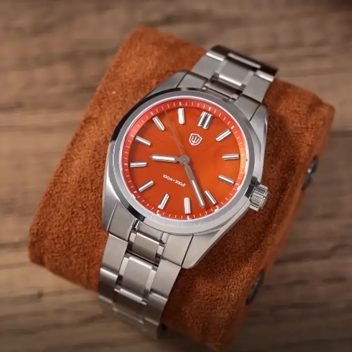 Montre en acier inoxydable avec cadran Aventurine VH31 pour homme, résistante à l'eau jusqu'à 100m, mouvement Quartz VH31, bracelet lumineux, occasions spéciales et quotidiennes
