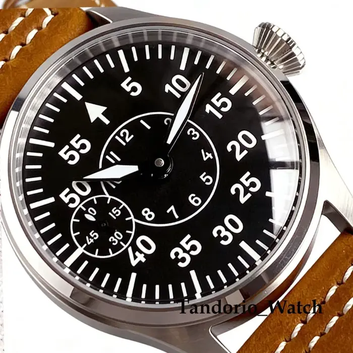 Montres de pilote rétro de 42 mm