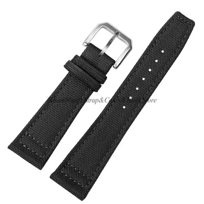 Toile bracelet de montre en cuir véritable pour IWC pilote Portugal PORTOFINO 20mm 21mm 22mm Nylon c
