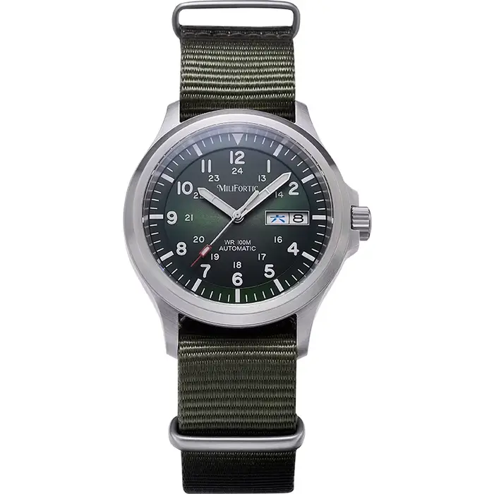 Montre de terrain militaire Milifortic 39mm M097 NH36 mouvement mécanique automatique calendrier sap