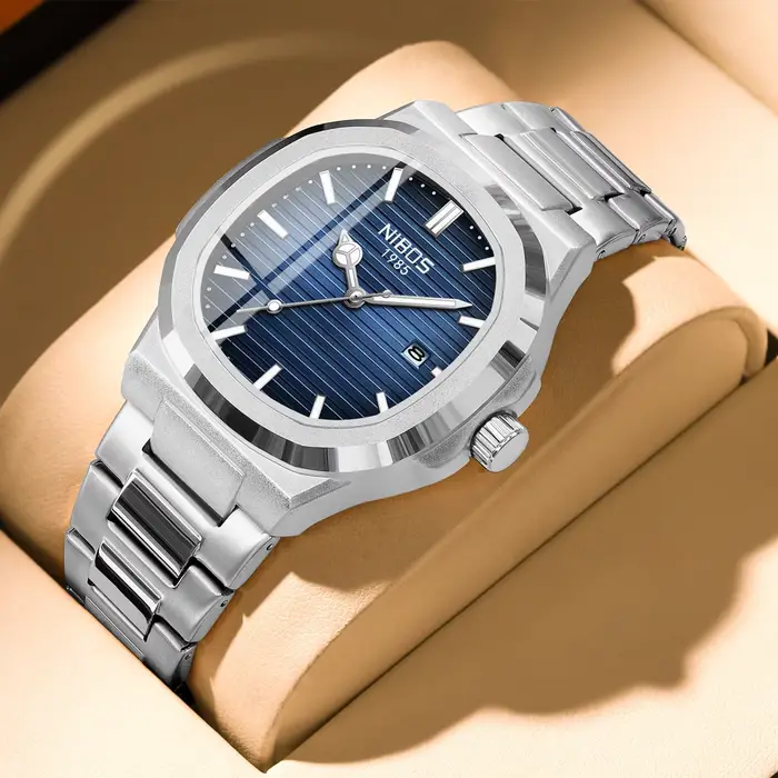 NIBOSI luxe hommes montres étanche lumineux Date
