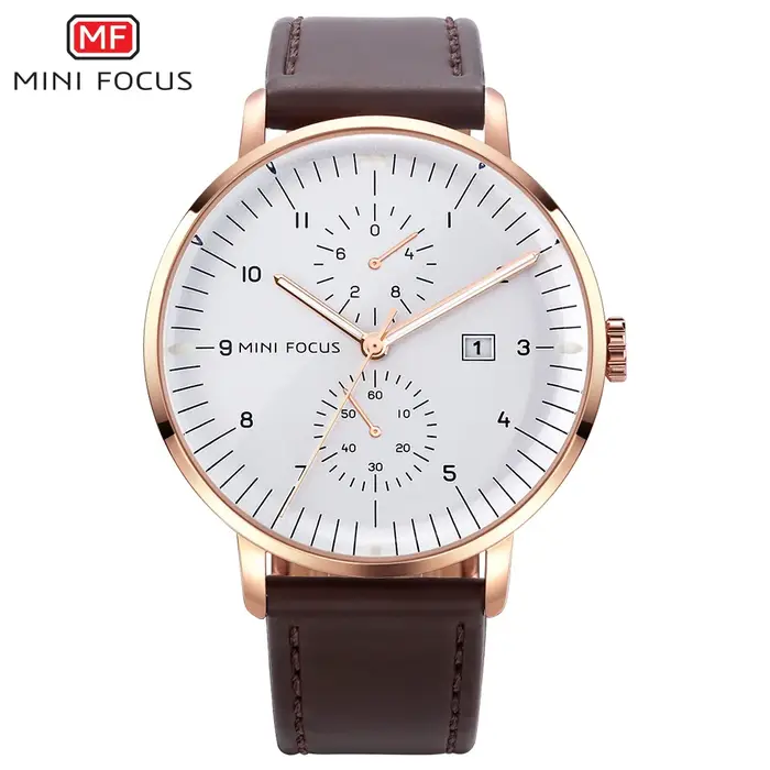 Nouvelles Montres Chronographes à Quartz 2026 pour Hommes – Montre-Bracelet de Luxe Tendance avec Bracelet en Cuir