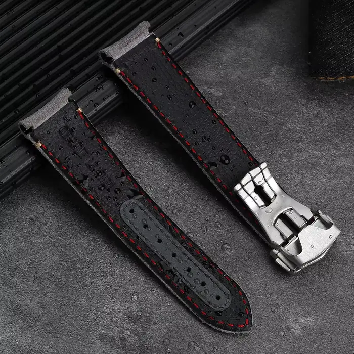 Pour Omega côté sombre de la lune Speedmaster 311.92.44 bracelet de montre à fermoir déployant